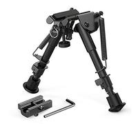 N/W Bipod 6-9 inch Rifle With Mounting adapter Bipod includes rail Mounting adapter, Black