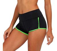 N/X Women Hot Pants Sports Shorts Elastic Waist Summer Fitness Yoga Shorts Pyjama Bottoms Lounge Shorts Sleep Shorts Pajama Shorts Retro Shorts Mini Pants Bodycon Short Fluorescent Green