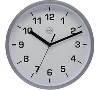 N*XT Easy Small Wall Clocks, Metal, Plastic, Silver, Diameter 20 cm