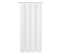 N&Y HOME - Fabric Shower Curtain 47 x 64 Inches for RV Showers Hotel Quality Washable Water Repellent with Eyelets White