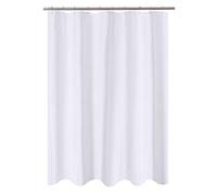 N&Y HOME Fabric Shower Curtain Liner 60 x 72 inches Bath Stall Size, Hotel Quality, Washable, Water Repellent, White Bathroom Curtains with Grommets, 60x72