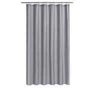 N&Y HOME Fabric Shower Curtain or Liner Extra Long 72 x 84 Inches - Hotel Quality, Machine Washable - Gray, 72x84