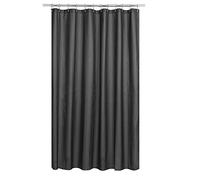 N&Y HOME Fabric Shower Curtain or Liner Extra Long 72 x 84 Inches - Washable Hotel Quality Cloth Shower Curtain for Bathroom - Graphite Gray, 72x84