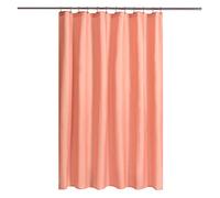 N&Y HOME Fabric Shower Curtain or Liner with Magnets - Hotel Quality, Machine Washable, Water Repellent - Coral, 72x72