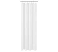 N&Y HOME Fabric Small Stall Shower Curtain Liner Extra Long 36 x 84 inches, Hotel Quality, Washable, Water Repellent, White Bathroom Curtains with Grommets, 36x84