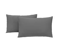 N&Y HOME Set of 2 Pillow Cases - Dark Gray
