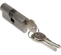 N05 0 0 Doors 30x30, Single Clutch, Cylinder Lock 5 Pythons, Long cam, 3 Keys, Satin Nickel