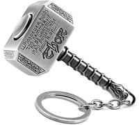 N10BD Marvel Avengers Thor's Hammer Large Pewter Keyring (Grey)"