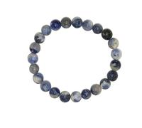 N14SL Sodalite (Throat Chakra - The Voice Stone) 8mm Gemstone Bead Bracelet
