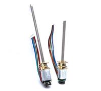 N20 DC Gear Motor Thred Screw Shaft 3V6V12V DIY Model Magnetic 7PPR Encoder Smart Robot Motor(M4x100mm,3V 1000rpm)