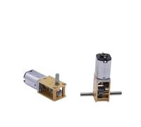 N20 Full Metal Gearbox Gear electronic starter DC 3V 6V 9V 12V 4RPM-381RPM Slow Speed High Torque Worm Gear electronic starter DIY Smart Car Robot Lock CZAOINCU(D 17RPM-68RPM,Single Shaft)