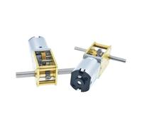 N20 Gear electronic starter DC 3V 6V 12V 4-381RPM High Torque Metal Gear Reduction electronic starter Slow Speed Gear electronic starter Gearbox(6V 8 RPM,Double Shaft)