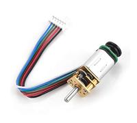 N20 Motor With Encoder 2W Metal Gear Box Magnetic Coded Disc Hall Encoder for Electronic Locks DIY Toy Cars GBMQ-GM12BY20(6V 30RPM)