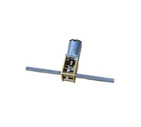 N20 worm Full Metal Gear electronic starter DC 6V-12V 68RPM / 381RPM Slow Speed 29mm long dual shaft Engine DIY ICXLPMC(12V 381RPM)