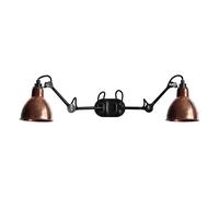 N204 Wall Lamp Double Matt Black & Raw Copper