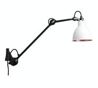 N222 Wall Lamp Matt Black and White/ Copper