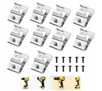 N268241 N086039 Stainless Steel Belt Clips for Dewalt 20V Power Tools, Compatible with, DCD980, DCD985, DCD980L2, DCD985L2,Includes Screws and Drill Tool Hooks (10Pack)