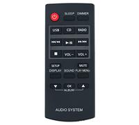 N2QAYC000060 Replacement Remote Control Fit for Panasonic N2QAYC000080 | Compact Stereo System SC-HC17