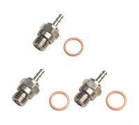 N3 Glow Spark 70117 3-Pack Metal For RC for nitro Car Compatible for | Easy installation Stable performance Silver metal Includes gasket Refer to image for size fit for shp Kyosho for hpi