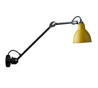 N304 L40 Wall Lamp Matt Black & Yellow Hardwired