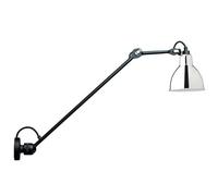N304 L60 Wall Lamp Matt Black & Chrome Hardwired