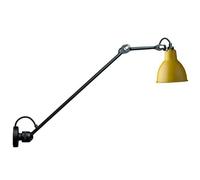 N304 L60 Wall Lamp Matt Black & Yellow Hardwired