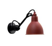 N304 Wall Lamp Matt Black & Matt Red Hardwired