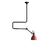 N312 Ceiling Light Matt Black & Red