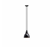 N322 Pendant Matt Black & Copper Round