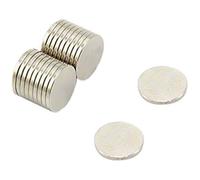 N35 Neodymium Magnet for Arts, Crafts, Model Making, DIY, Hobbies, Office and Home - 10mm dia x 1mm thick - 0.51kg Pull - Pack of 20