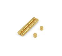 N35 Neodymium Magnet For Arts, Crafts, Model Making, Hobbies, Science - 5mm X 4mm Thick - 0.66Kg Pull - Gold Plated - Pack Of 20