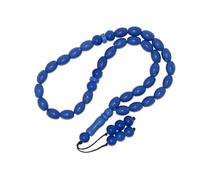 N376-33 Bead Worry Fidget Prayer Beads Tasbih Polyester and Glass Beads Handmade by Jeannieparnell