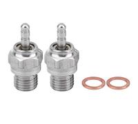 N4 Fire Head 2Pcs Spark Plug, Metal Spark Plug for RC Nitro Engine Car Truck, Replacement Glow Plug for HSP Nitro Engine
