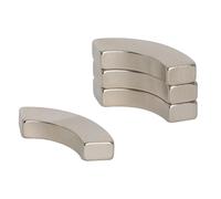 N42 Neodymium Arc Magnet for Engineering, Manufacturing, DIY and Motors - 5kg Pull - 20mm O.R. x 12.5mm I.R. x 90 Degree x 5mm thick - Pack of 40