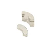 N42 Neodymium Arc Magnet for Engineering, Manufacturing, DIY and Motors - 5kg Pull - 20mm O.R. x 12.5mm I.R. x 90 Degree x 5mm thick - Pack of 10