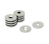 N42 Neodymium Countersunk Magnet 15mm Dia X 2mm Thick X 4.2mm Countersunk - 1.7Kg Pull - North - Pack Of 10