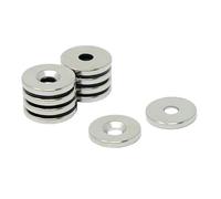 N42 Neodymium Countersunk Magnet for Arts, Crafts, Model Making, DIY, Hobbies, Office, and Home - 15mm dia x 2mm thick x 4.2mm c/sink - 1.7kg Pull - South - Pack of 80