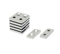 N42 Neodymium Countersunk Magnet for Arts, Crafts, Model Making, DIY, Hobbies, Office and Home - 20mm x 10mm x 3mm thick x 3.5mm c/s - 4.2kg Pull - South - Pack of 100