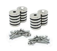 N42 Neodymium Countersunk Magnets & Screws Pack for Arts, Crafts, Model Making, DIY, Hobbies, Office and Home - 20mm dia x 4mm thick x 5.2mm c/sink - 6.7kg Pull