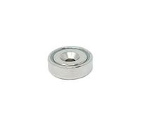 N42 Neodymium Countersunk Pot Magnet 20mm Dia X 7mm Thick X 4mm Countersunk - 13.2Kg Pull