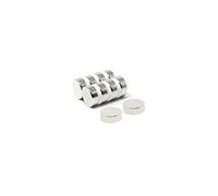 N42 Neodymium Disc Magnet - 11/16 in. dia x 1/4 in. thick - 13.75lbs Pull (Pack of 10)