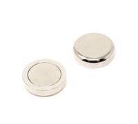 N42 Neodymium Glue In Pot Magnet Ideal For When A Screw Is Not A Possible Fixing Option - 32mm Dia