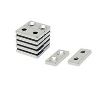 N42 Neodymium Countersunk Magnet for Arts, Crafts, Model Making, DIY, Hobbies, Office and Home - 20mm x 10mm x 3mm thick x 3.5mm c/s - 4.2kg Pull - South - Pack of 10