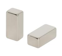 N42 Neodymium Magnet for Arts, Crafts, Model Making, DIY, Hobbies, Office and Home - 10mm x 8mm x 21mm thick - 4.5kg Pull - Pack of 2