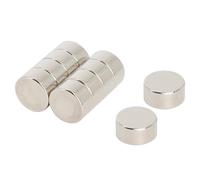 N42 Neodymium Magnet for Arts, Crafts, Model Making, DIY, Hobbies, Office and Home - 12mm dia x 6mm thick - 4.3kg Pull - Pack of 10