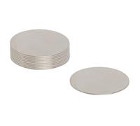 N42 Neodymium Magnet for Arts, Crafts, Model Making, DIY, Hobbies, Office and Home - 20mm dia x 0.5mm thick - 0.48kg Pull - Pack of 10