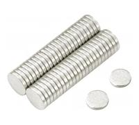 N42 Neodymium Magnet for Arts, Crafts, Model Making, DIY, Hobbies, Office and Home - 3mm dia x 0.5mm thick - 0.08kg Pull - Pack of 50