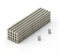 N42 Neodymium Magnet for Arts, Crafts, Model Making, DIY, Hobbies, Office, and Home - 3mm dia x 4mm thick - 0.35kg Pull - Pack of 500