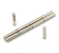 N42 Neodymium Magnet for Arts, Crafts, Model Making, DIY, Hobbies, Office, and Home - 5mm dia x 20mm thick - 1.1kg Pull - Pack of 10