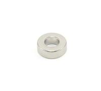 N42 Neodymium Magnet for Engineering, Manufacturing and Technology Applications - 19.1mm dia x 6.4mm thick with 9.5mm hole - 8.1kg Pull - Pack of 20